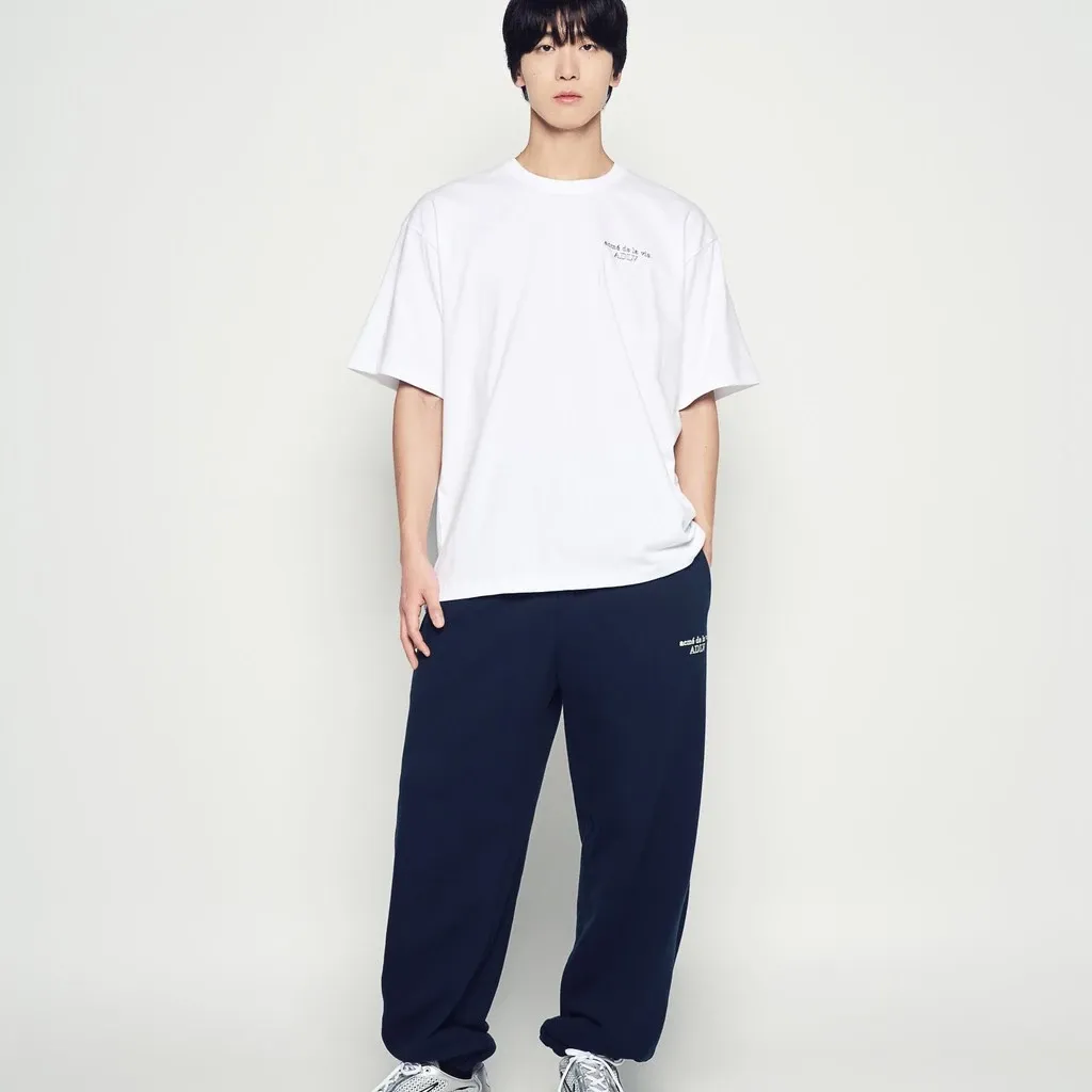 [ADLV] Border Line Basic Logo Short Sleeve T-Shirt White